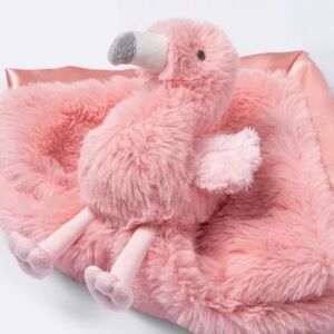 Cloud Island Pink Flamingo Security Blanket